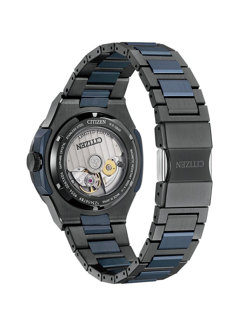 CITIZEN Limited Edition Series8 880 GMT Men’s Automatic Watch NB6036‑52N, 41 mm Blue Dial & Two‑Tone Stainless Steel Bracelet, 100 m WR - Image 4